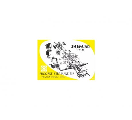 Plagát motoru JAWA 50 - 20, 21, 23 84 x 60cm *M