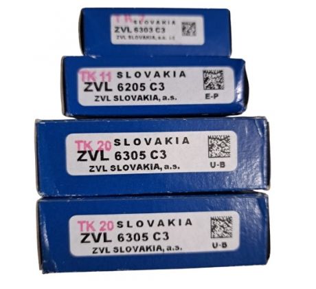 Ložiska motoru JAWA 350 Pérák, Kývačka, Panelka (sada)