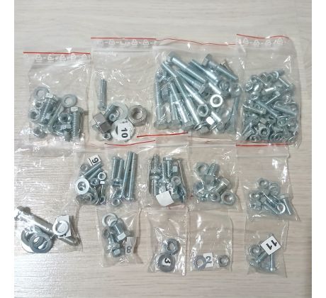 Sada pozinkovaných skrutiek JAWA Pionier 20