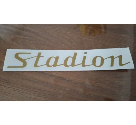 Nálepka STADION - zlatá