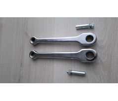 Kľuky šlapadiel BABETTA (sada L+P) - chrom