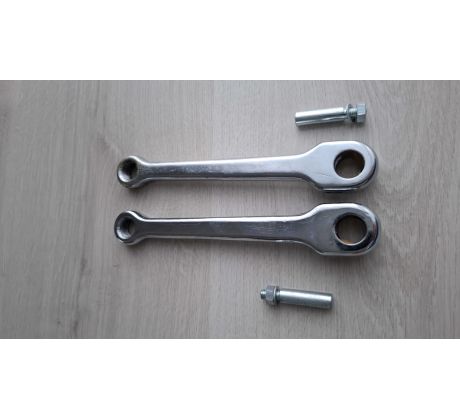 Kľuky šlapadiel BABETTA (sada L+P) - chrom