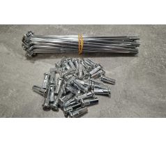 Výplet kolesa JAWA 50 Pionier M3,5x145 Chromované  36 ks