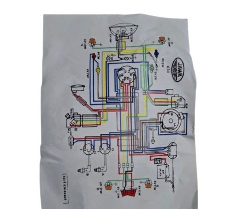 Elektroinštalácia JAWA 350 - 634 Dvojbudík